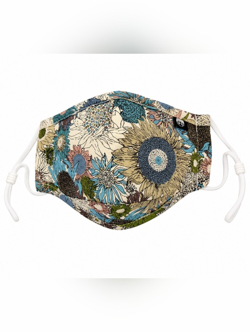 😷 Floral Reusable Face Mask PM2.5 Filter Pocket + 3 Filters Adjustable Washable